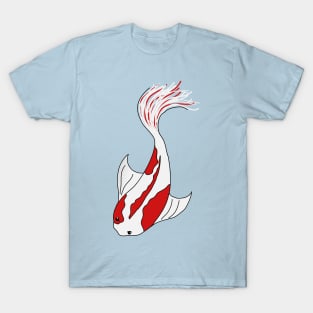 red and white koi fish T-Shirt